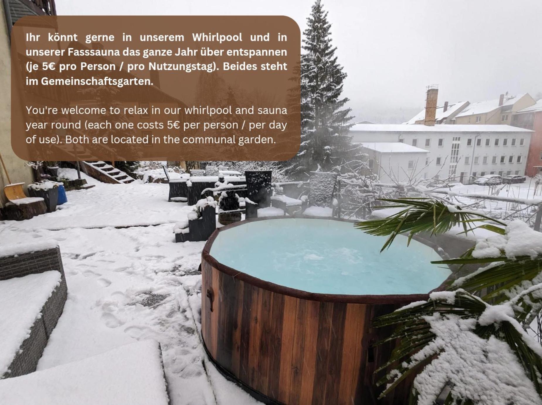 F2 - Urlaubsmagie Sauna, Whirlpool, Pool & Garten زبنيتس المظهر الخارجي الصورة